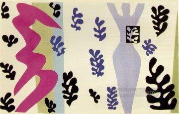  Plato Obras - El lanzador de cuchillosLe lanceur de couteaux Placa XV del fauvismo abstracto del jazz Henri Matisse